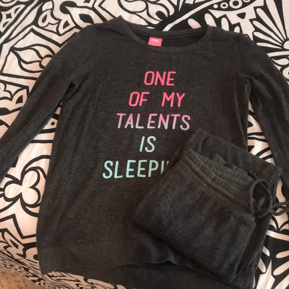 Long Sleeve and Sweatpants PJ Set